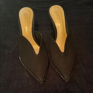 SCHUTZ Dark Gray Mules